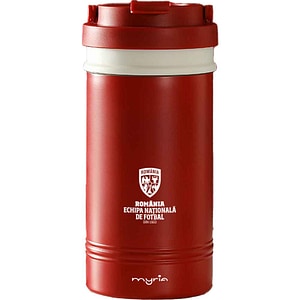 Cana calatorie MYRIA Echipa Nationala de Fotbal MY4899RDFRF, 0.45l, inox, rosu