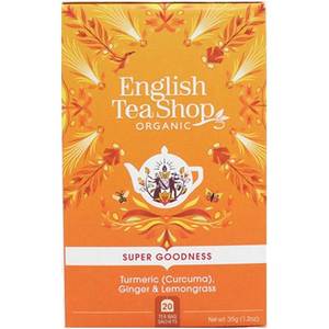 Ceai ENGLISH TEA SHOP Organic Super Goodness Turmeric&Ghimbir&Lemongrass, 35g