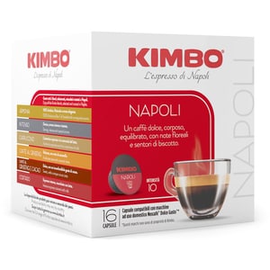 Capsule cafea KIMBO Napoli, 16 capsule, 112g