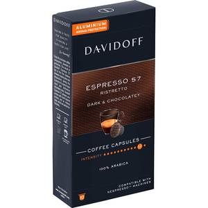 Capsule cafea DAVIDOFF Cafe Espresso 57 Ristretto, compatibile Nespresso, 10 capsule, 55g