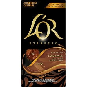 Capsule cafea L'OR Caramel, compatibile Nespresso, 10 capsule, 52g