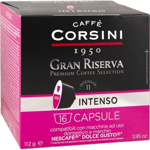 Capsule cafea CORSINI Gran Riserva Intenso, 16 capsule, 112g