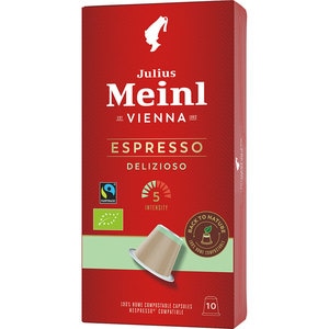 Capsule cafea JULIUS MEINL Espresso Delizioso, compatibile Nespresso, 10 capsule, 56g