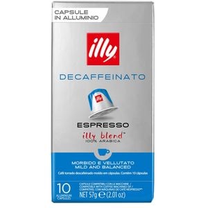 Capsule cafea ILLY Espresso Decaffeinato, compatibile Nespresso, 10 capsule, 57g