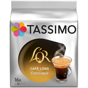 Capsule cafea L'OR Cafe Long Classic, compatibile Tassimo, 16 capsule, 104g