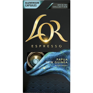 Capsule cafea L'OR Espresso Papua Noua Guinee, compatibile Nespresso, 10 capsule, 52g
