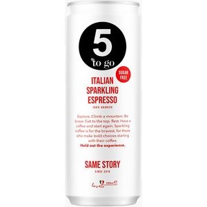 Bautura energizanta 5 TO GO Sparkling Espresso Zero Zahar 0.25L x 12 doze