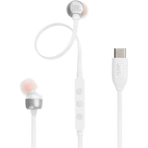 Casti JBL Tune 310C, Cu Fir, In-ear, Microfon, Conector USB-C, alb