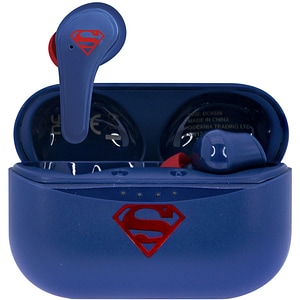 Casti pentru copii OTL Superman, Bluetooth, In-ear, Microfon, albastru