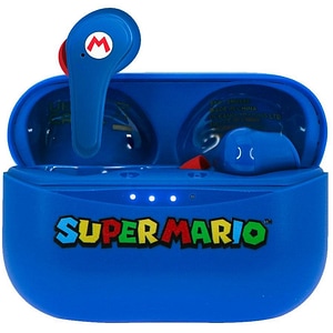 Casti pentru copii OTL Super Mario, Bluetooth, In-ear, Microfon, albastru