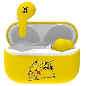 Casti pentru copii OTL Pokemon Pikachu, Bluetooth, In-ear, Microfon, galben