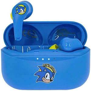 Casti pentru copii OTL Sega Sonic The Hedgehog, Bluetooth, In-ear, Microfon, albastru