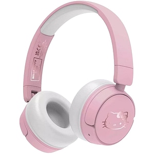 Casti pentru copii OTL Hello Kitty, Bluetooth, On-ear, Microfon, roz