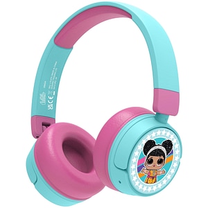 Casti pentru copii OTL L.O.L. Surprise!, Bluetooth, On-ear, Microfon, albastru-roz
