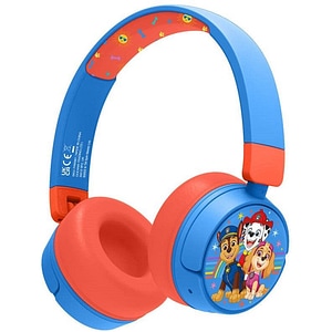 Casti pentru copii OTL Paw Patrol, Bluetooth, On-ear, Microfon, albastru-portocaliu