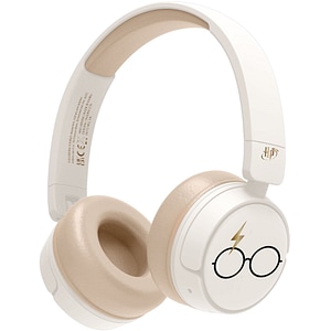 Casti pentru copii OTL Harry Potter, Bluetooth, On-ear, Microfon, alb