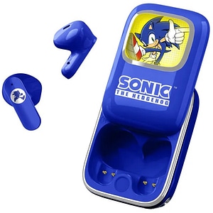 Casti pentru copii OTL Sonic The Hedgehog, Bluetooth, In-ear, Microfon, albastru