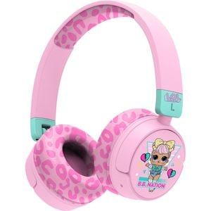 Casti pentru copii OTL L.O.L Surprise!, Bluetooth, On-ear, Microfon, roz