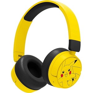 Casti pentru copii OTL Pokemon Pikachu, Bluetooth, On-ear, Microfon, galben