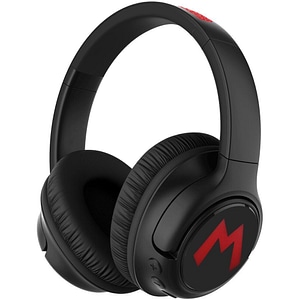 Casti pentru copii OTL Super Mario, Bluetooth, On-ear, Microfon, negru