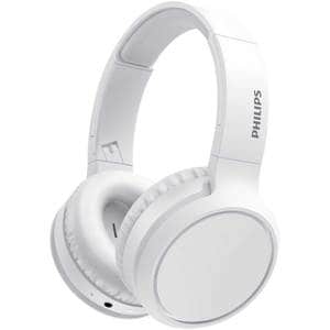 Casti PHILIPS TAH5205WH/00, Bluetooth, Over-ear, Microfon, alb