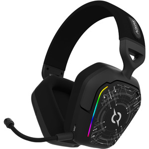Casti Gaming Wireless AQIRYS Alnair, multiplatforma, 3D Stereo, Noise Cancelling, negru