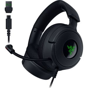 Casti Gaming RAZER Kraken V4 X, 7.1 surround, USB, negru