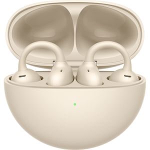 Casti HUAWEI FreeClip, True wireless, Bluetooth, Open-ear, Microfon, Carcasa incarcare wireless, Beige