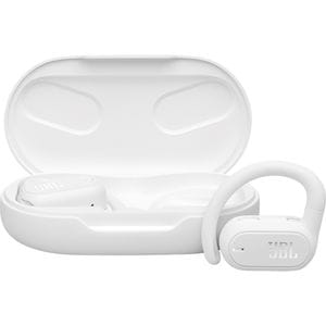 Casti JBL Soundgear Sense, True wireless, Bluetooth, Open-ear, Microfon, alb
