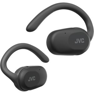 Casti JVC Nearphones HA-NP40T-B-U, True Wireless, Bluetooth, Open-ear, Microfon, negru