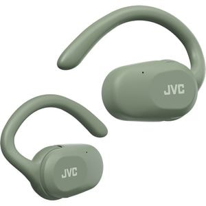 Casti JVC Nearphones HA-NP40T-G-U, True Wireless, Bluetooth, Open-ear, Microfon, verde
