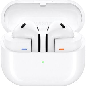Casti SAMSUNG Galaxy Buds3, True Wireless, Bluetooth, In-Ear, Microfon, Noise Cancelling, Carcasa incarcare wireless, White
