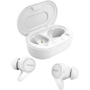Casti PHILIPS TAT1207WT/00, True Wireless, Bluetooth, In-ear, Microfon, alb