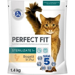 Hrana uscata pentru pisici PERFECT FIT Sterilizate 1+, Pui