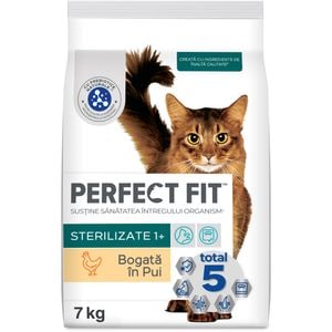 Hrana uscata pentru pisici PERFECT FIT Sterilizate 1+, Pui
