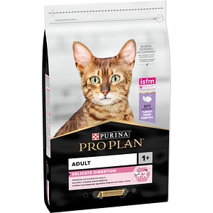 Hrana uscata pentru pisici PURINA PRO PLAN Delicate Digestion, Adult, Curcan, 10 kg