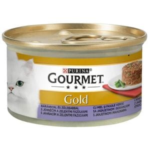 Hrana umeda pentru pisici PURINA GOURMET Gold, Miel si fasole verde, 24 x 85g