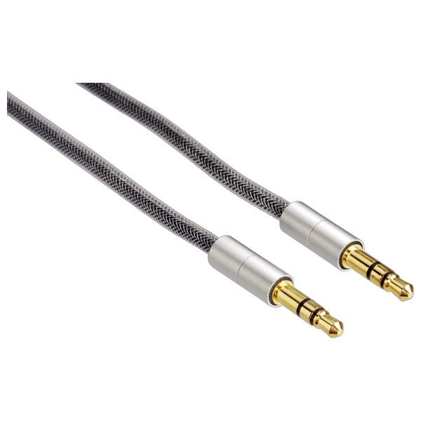 Cablu Audio Hama Aluline 115933 Jack 3 5mm 0 5m Gri