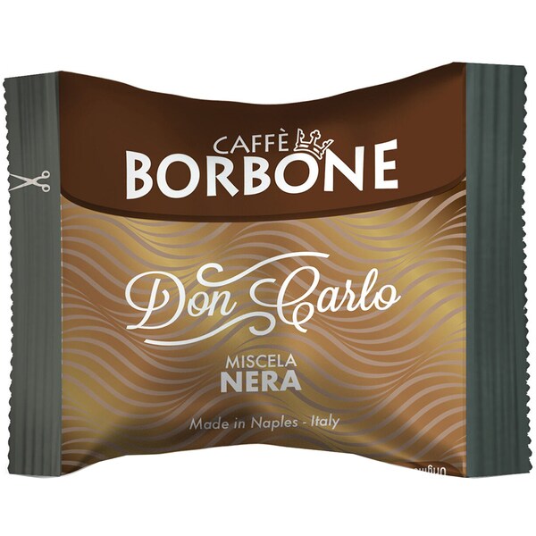 Capsule cafea BORBONE Don Carlo Nero, compatibile Lavazza A Modo Mio, 50 capsule, 360g