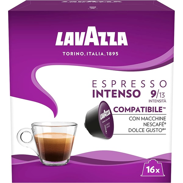 Capsule cafea LAVAZZA Espresso Intenso, compatibile Dolce Gusto, 16 capsule, 128g