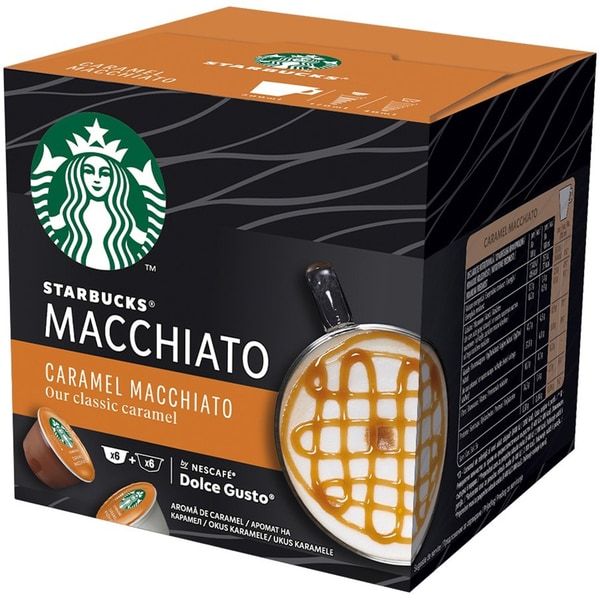 Capsule cafea STARBUCKS Caramel Macchiato, compatibile Dolce Gusto, 12 capsule, 127.8g