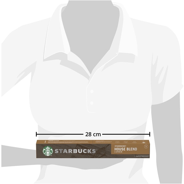 Capsule cafea STARBUCKS House Blend Lungo, compatibile Nespresso, 10 capsule, 57g
