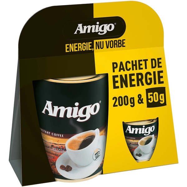 Pachet cafea instant AMIGO, 200g + 50g
