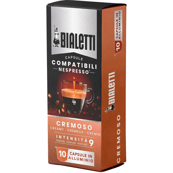 Capsule cafea BIALETTI Cremoso, compatibile Nespresso, 10 capsule, 55g