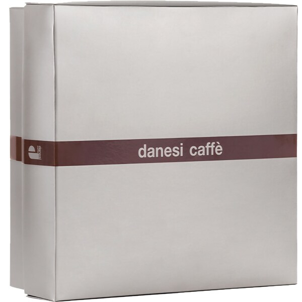 Set cafea macinata DANESI CAFE 250g + 6 cesti espresso, galben