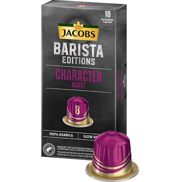 Capsule cafea JACOBS Barista Character Roast, compatibile Nespresso, 10 capsule, 52g