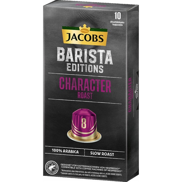 Capsule cafea JACOBS Barista Character Roast, compatibile Nespresso, 10 capsule, 52g