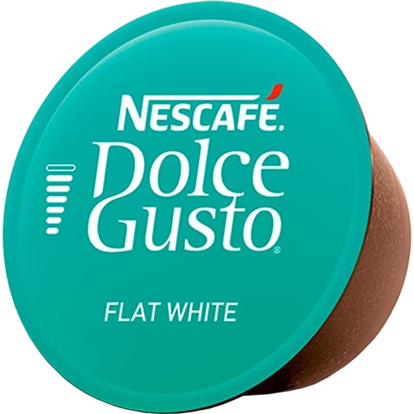 Capsule cafea NESCAFE Flat White, compatibile Dolce Gusto, 16 capsule, 187.2g