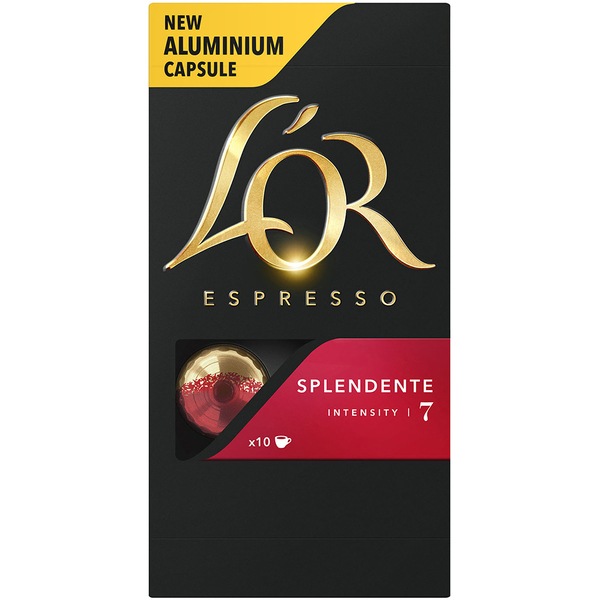 Pachet capsule cafea L'OR 10 buc Espresso Splendente + 10 buc Lungo Profondo + 10 buc Espresso Decaffeinato + 10 buc Espresso Forza + 10 buc Espresso Ristretto, 260g