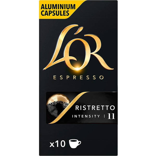 Pachet capsule cafea L'OR 10 buc Espresso Splendente + 10 buc Lungo Profondo + 10 buc Espresso Decaffeinato + 10 buc Espresso Forza + 10 buc Espresso Ristretto, 260g
